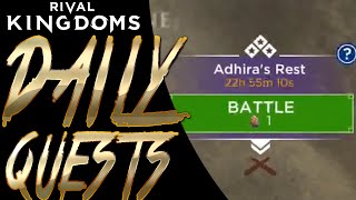 ★ Rival Kingdoms: Daily Quests! (Adhiras Rest Gameplay)
★ Rival Kingdoms: Daily Quests! (Adhiras Rest Gameplay)
►More Rival Kingdoms Videos: https://www.youtube.com/playlist?list=PLI0JzI6K9EHexN_9PuR8qZhl9IwcicYgG
►Tweet me!: https://twitter.com/#!/Sawcasm
► In this video I review and provide a quick sneak peak at the new Daily Quests upcoming New Ancients in Rival Kingdoms. These daily quests allow you to unlock new ancients including: Amani, Adhira, Siku, Karis Sunstaff and Moloch. We also provide an (Adhiras Rest Gameplay/Walkthrough tutorial guide for new players.
Rival Kingdoms: Age of Ruin is a game in which you can build the ULTIMATE base, forge a MIGHTY Kingdom and CRUSH your enemies. A game of EPIC strategy warfare where only the strongest will claim VICTORY!
Join forces with the Ancients; Legendary WARRIORS, GODS and MONSTERS able to harness the forces of nature. Use their DEVASTATING POWERS to turn the tide of battle to your advantage!
Lay waste to the evil forces of Ruin in the single player campaign or join a true MMO-EXPERIENCE with players from around the world in the ADDICTIVE “Kingdom Raid mode.
►For collaborations and business inquiries, please contact via email:
Sawcasm@gmail.com
►Thanks for liking and commenting, your feedback is greatly valued and appreciated! ★ Rival Kingdoms: Daily Quests! (Adhiras Rest Gameplay)