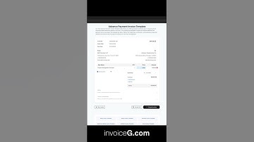 Advance Payment Invoice Template #invoicegenerator #invoicetemplate