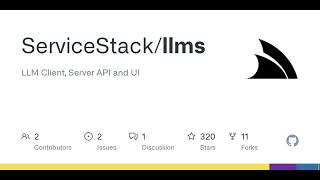 GitHub - ServiceStack/llms: LLM Client, Server API and UI