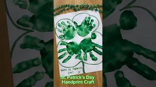 St. Patrick’s Day Handprint Shamrock Craft