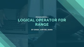 21 Using Logical Operator for Range