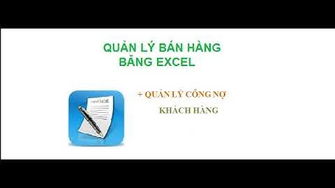 file EXCEL quản lý ban hàng đơn giản (link tải bên dưới)