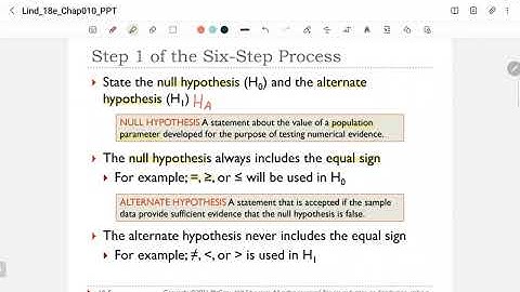 Statistics Chapter10: One Sample Hypothesis Test