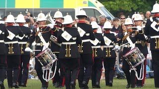 The Band Of Hm Royal Marines Collingwood Beating Retreat