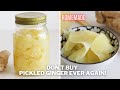 How to make pickled ginger  pickled ginger gari recipe