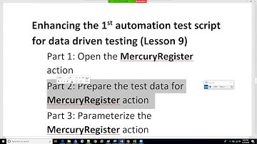 UFT Data Driven Testing For Beginners, Lesson 1: Planning