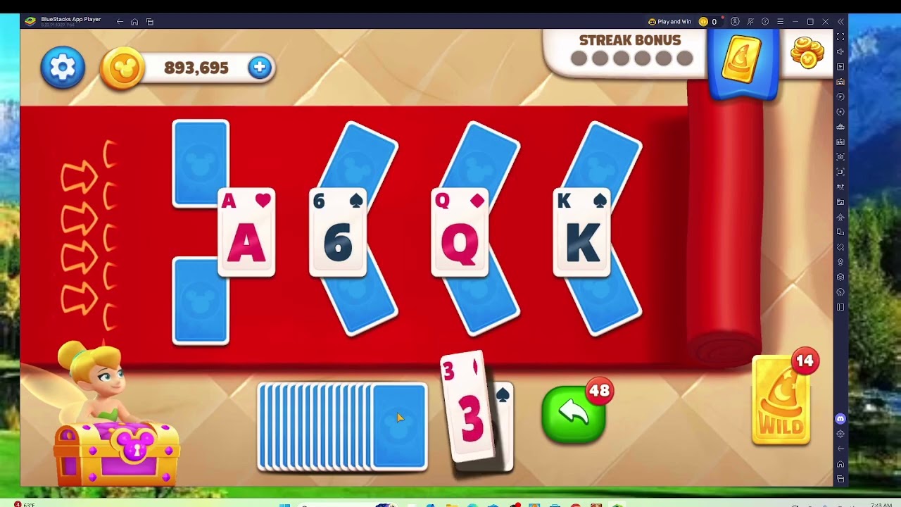 Disney Solitaire Level 162 🌟 Snow White Scene | Epic Mode  | Step-by-Step Audio Walkthrough F2P