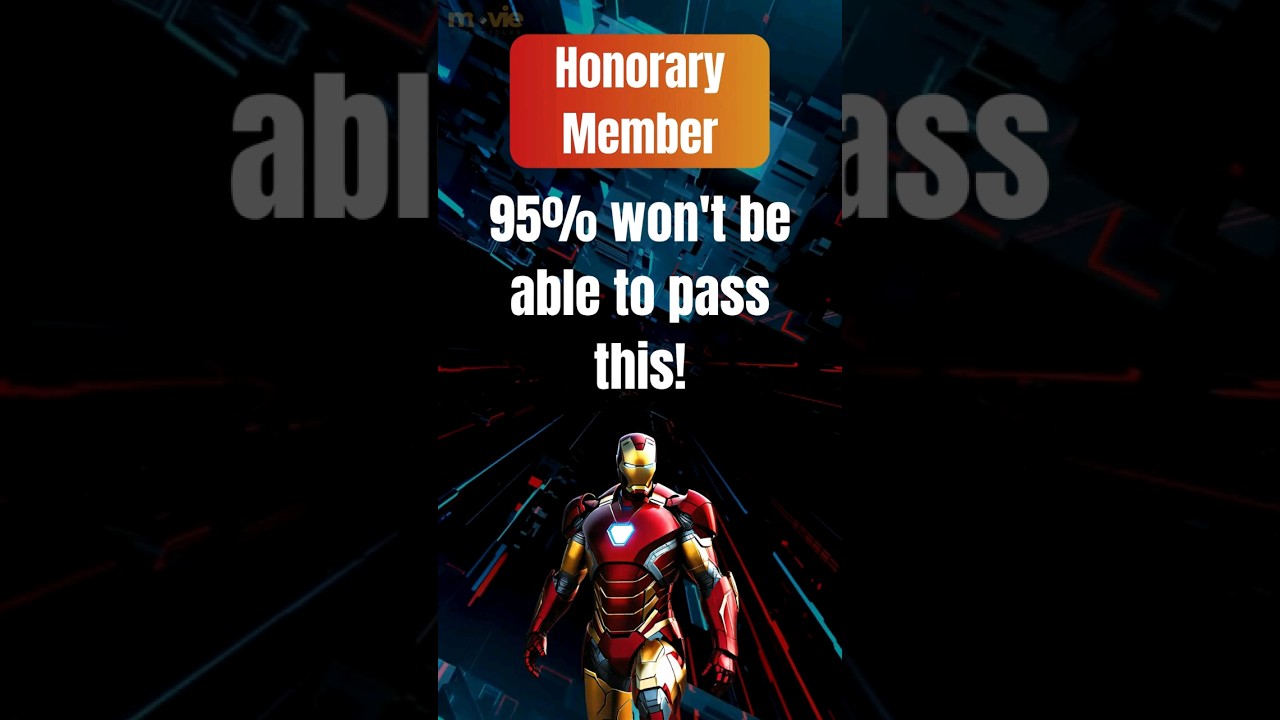 Iron Man Quiz: Honorary Member 🎖️ 