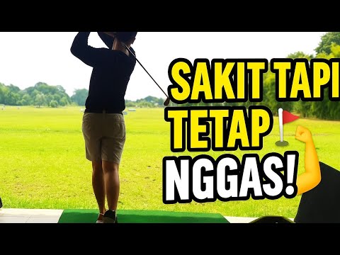 RECAP LATIHAN GOLF WALAU LAGI INJURED BACKNYA | REVIEW GOLF DRIVING RANGE ANTARIKSHE