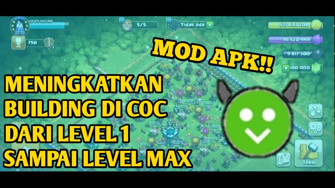 UPTADE SEMUA BUILDING YANG ADA DI COC | COC MOD #2 - YouTube
