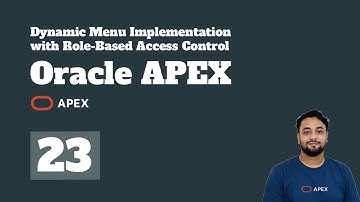 Oracle APEX - Oracle APEX Dynamic Menu Using User Roles and Permissions