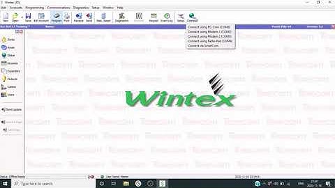 Connecting Texecom Elite Panel to Wintex Via Com USB Cable