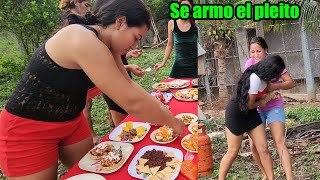 Natalia y Sandra se agarraron al pleito por una cuchara🤬Degustando los platillos típicos de frijol🤤3