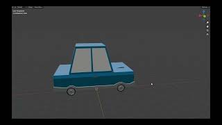 3D Low Poly Mini Car Model in Blender screenshot 5