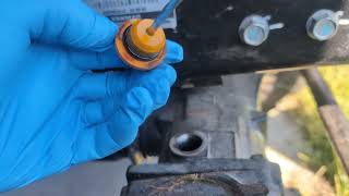 Yanmar SA324 250hr front axle service.