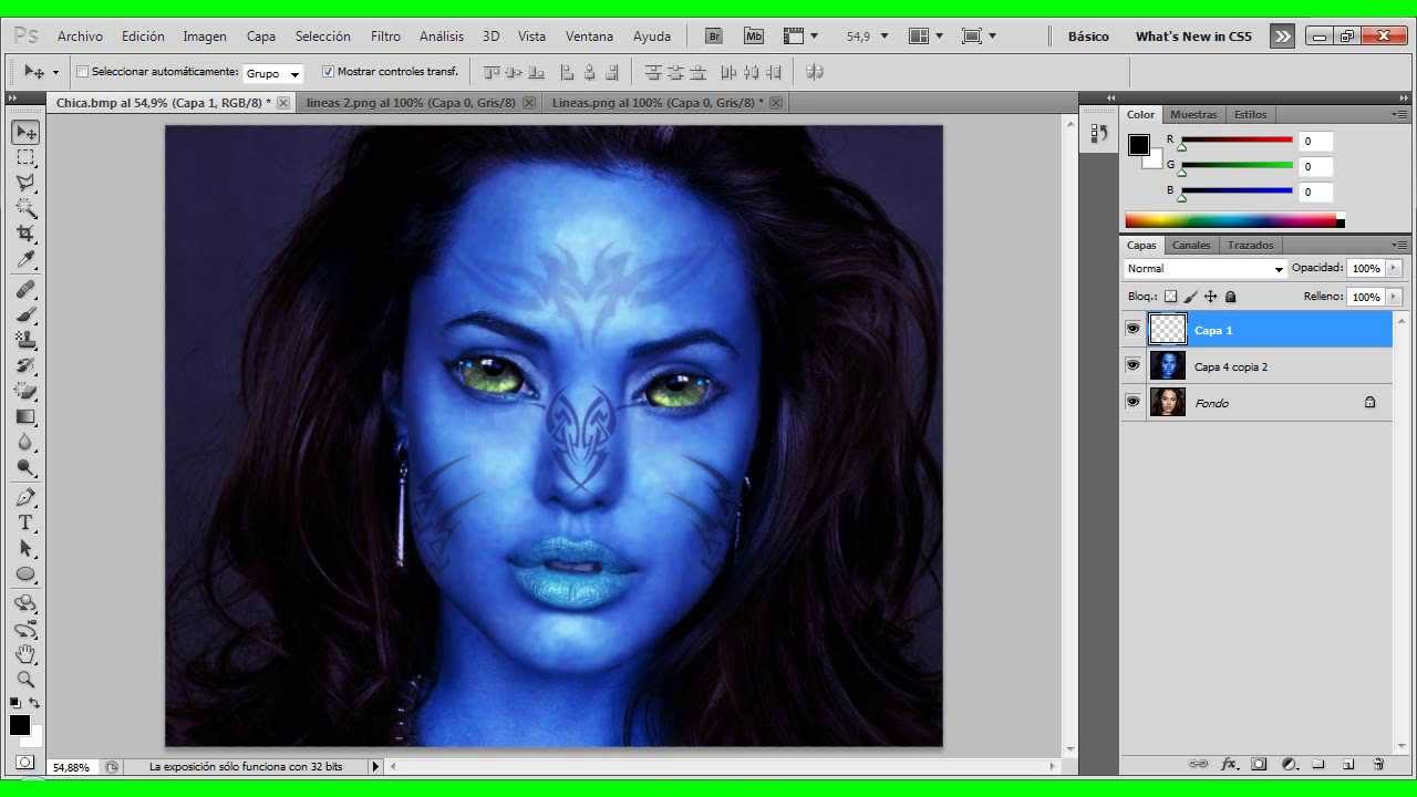 Avatar Photoshop Tutorial Como hacer un Avatar con Photoshop CS5 //Tutorial Español HD - YouTube