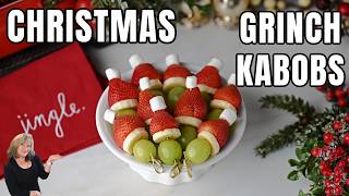 Grinch Kabobs - an Easy and Fun Christmas Appetizer!
