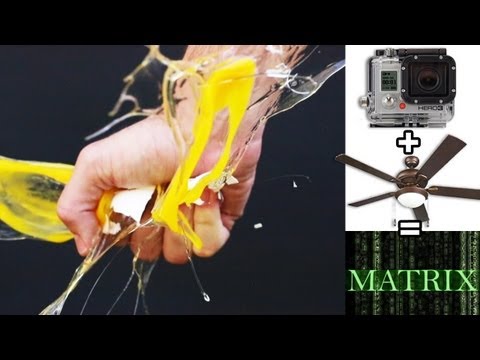 EPIC Matrix effect w/ a ceiling fan & 1 GoPro (ghetto bullet time)