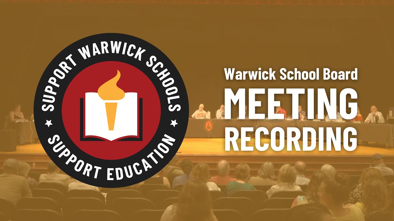 Warwick School Board Regular Voting Meeting - May 2024 - YouTube