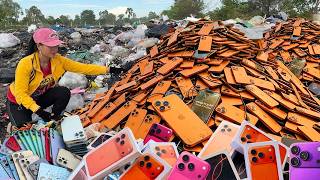 Top5...!Found A lots of phone Oppo_Vivo_iPhone 11.12.13...17PM in the Garbage Dump,Restoration phone