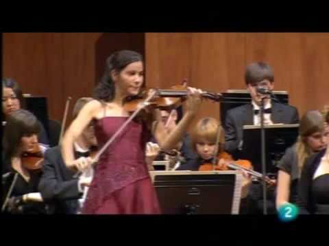 Ana Maria Valderrama with Zubin Mehta. Mozart violin concerto nº 3, 1 Movement