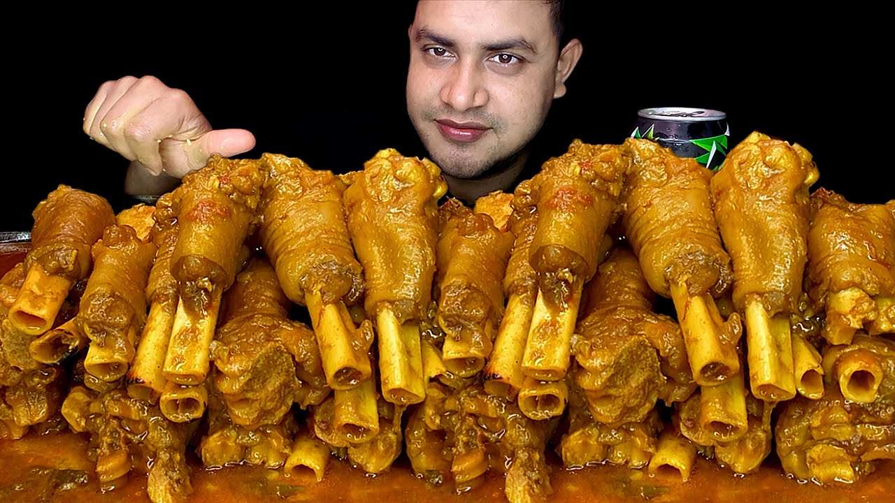  Eating show & Mutton Nalli & mukbang, Bone Marrow Curry🍷with Rice, ASMR | Mutton Nalli, Big Bites