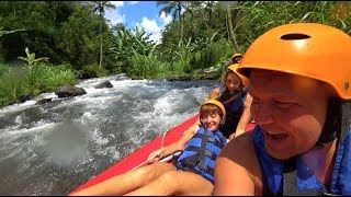 Отдых На Бали. Лодка Перевернулась!!! Рафтинг На Реке Телага Убуд Индонезия  Vlog #6