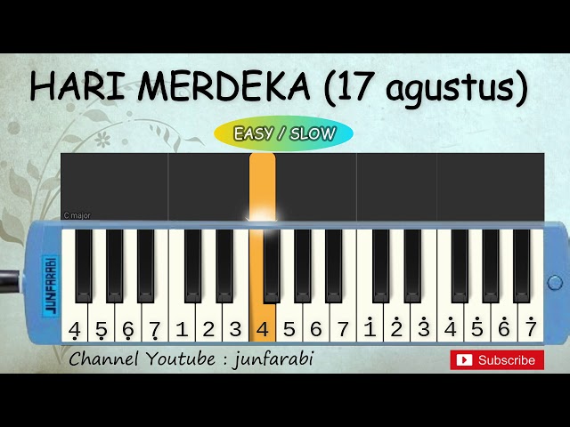 not pianika hari merdeka - belajar pianika 17 agustus 1945 - lambat class=