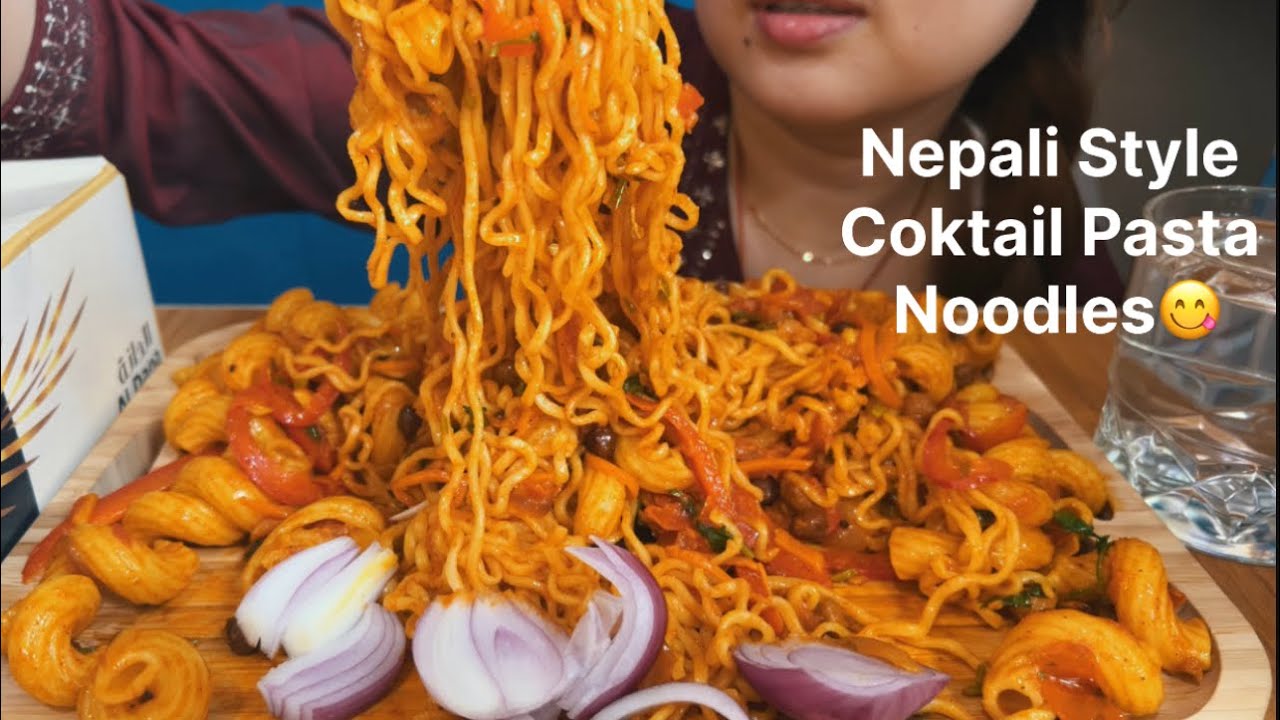 NEPALI STYLE COOKED 🔥PASTA NOODLES YouTube