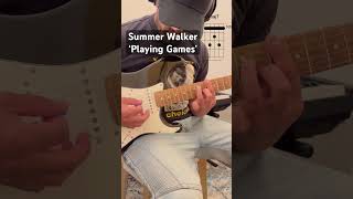 Summer Walker ‘Playing Games’ Guitar Chords   #rnbguitar #guitarchords #guitartutorial #guitarcover