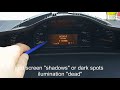 Mercedes w203 instrument cluster lcd backlight repair