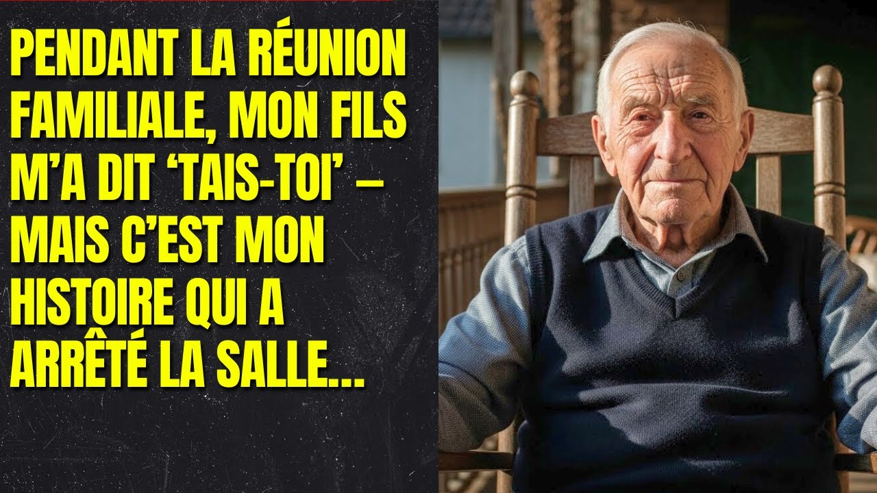 Pendant la réunion familiale, mon fils m’a dit ‘Tais-toi’ — mais c’est mon histoire qui a arrêté la