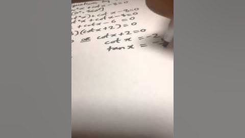 Solving Trigonometric Equations by Factoring - Example 7 (CSEC Add Maths/ CAPE Pure Maths Unit 1)