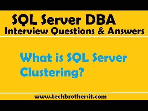 Video: Wat is databaseclustering in SQL Server?