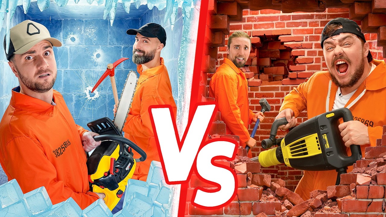 PRISON DE GLACE VS PRISON DE BRIQUES : qui s'évadera en premier ?