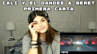 REACCIÓN: PRIMERA CARTA - CALI Y EL DANDEE & BERET (audio) | Cristina Black & White