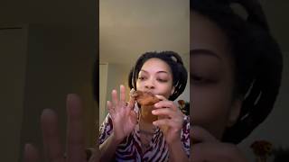 Trying fried rabbit leg #food #foodie #rabbit