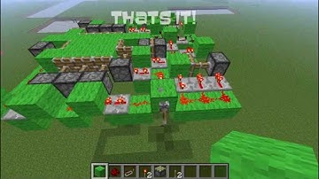 Minecraft tutorial: 2 high compact 3x3 piston trapdoor