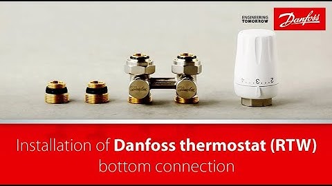 How to install a Danfoss thermostat (RTW) Sensor