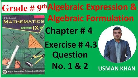 class 9th maths, #chapter4, Algebraic expression and Algebraic formula