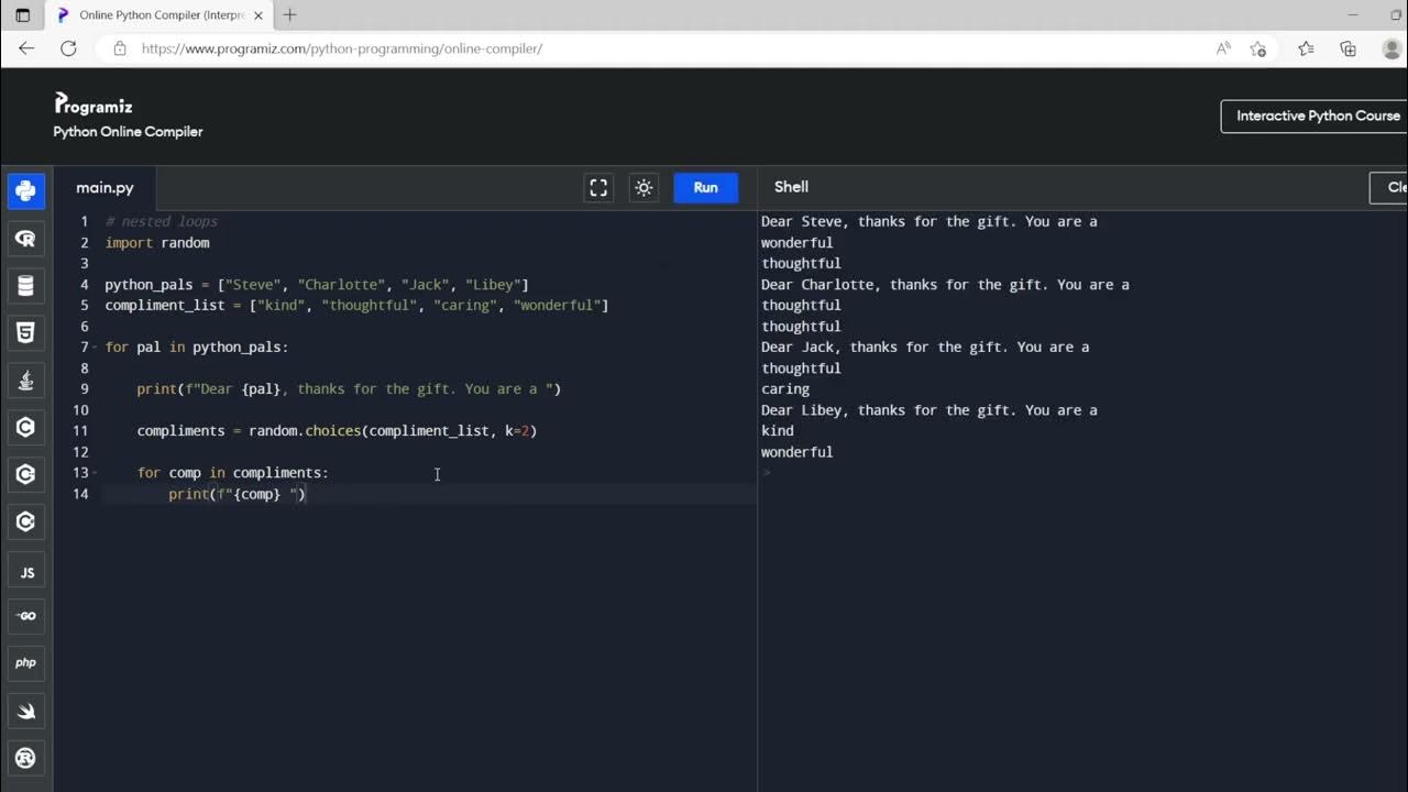 Nested Loops: Python for Beginners Series - YouTube