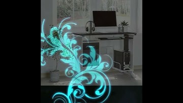 HOMCOM Computer Desk with Sliding Keyboard Tray Storage Drawers and Host Box Shelf Home Office Wo...