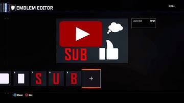 How to make the youtube emblem on cod bo3