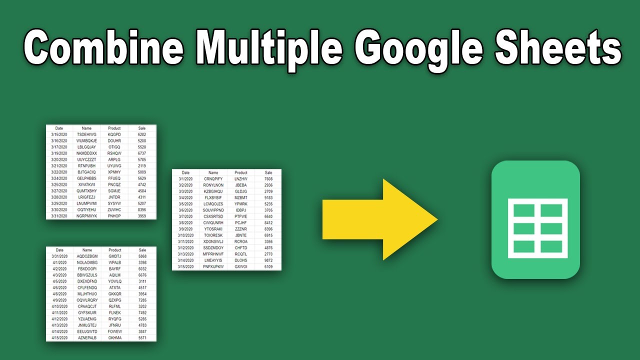 how-to-combine-multiple-google-sheets-into-a-single-sheet-youtube