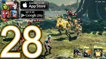 MARVEL Strike Force Heroes Android iOS Walkthrough - Part 28 - Campaign: Villians United Chapter 6