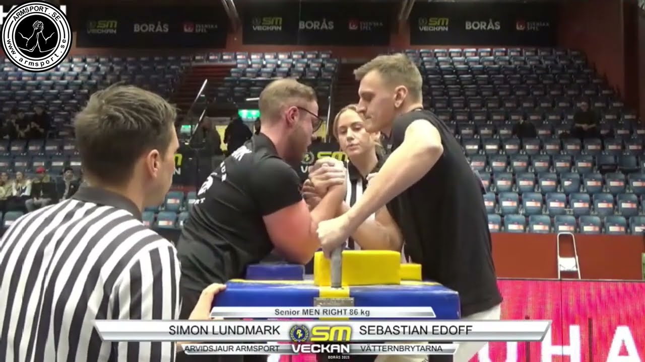 SM i Armbrytning 2025 - Senior 86kg Höger arm (Endast kvalmatcher)