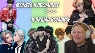 MONSTA X 'Bromance Moments That Make Me Forget Kdrama Romance' - REACTION!