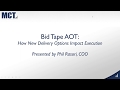 Bid tape aot executions explained  mct industry webinar  101118