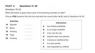 MUST ACHIEVE 33 MARKS AUGUST 2 LISTENING IDP WITH ANSWERS