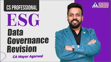 Data Governance Chapter 9| CS Professional |ESG |Quick Revision |CA Mayur Agarwal